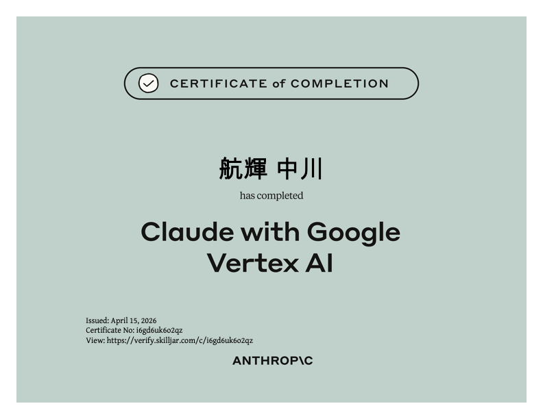 Anthropic Claude × Google Vertex AI